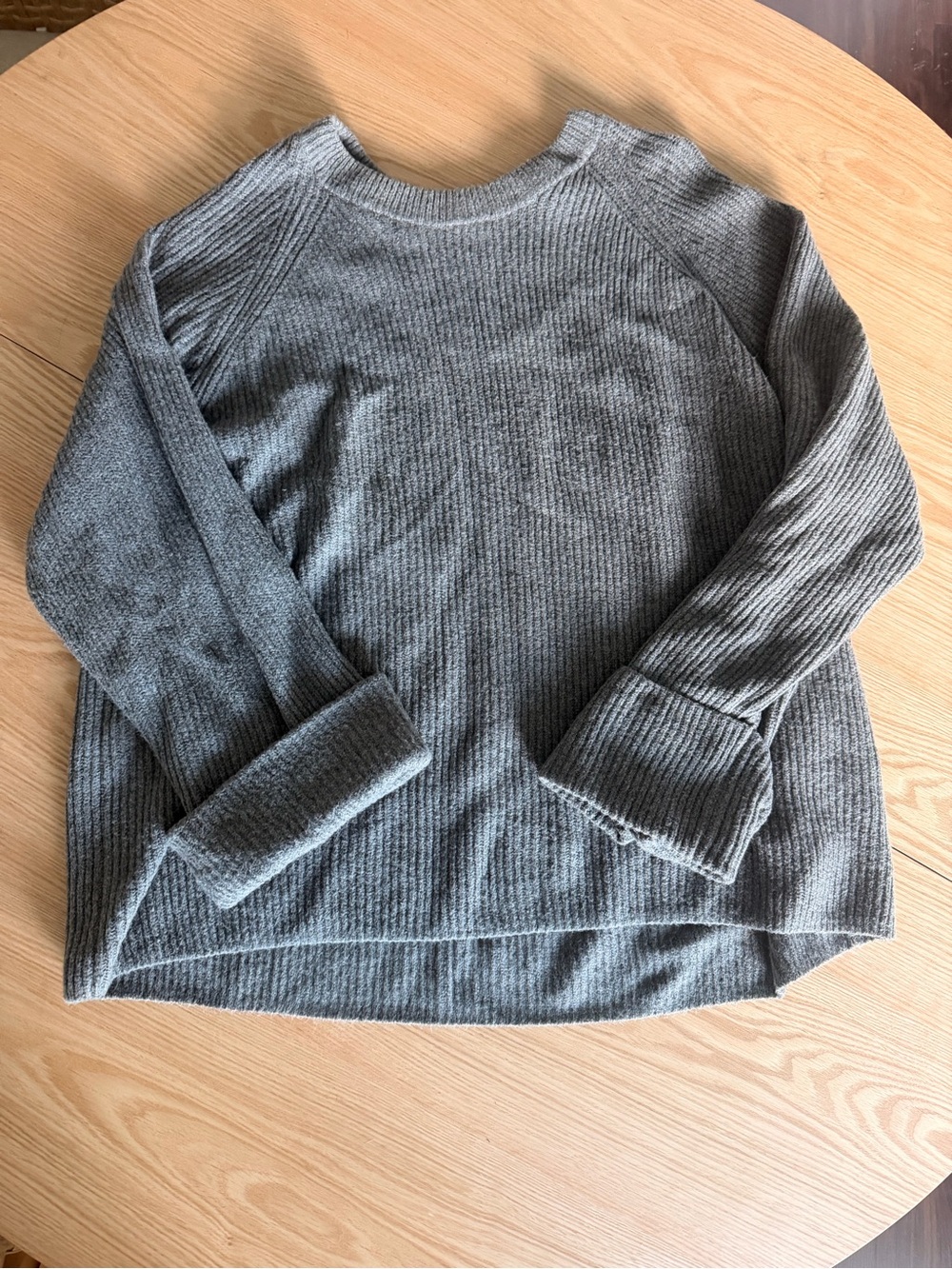 GAP Ribbed Crewneck Sweater - Gray